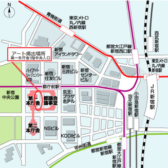 都庁アートプロジェクトマップ