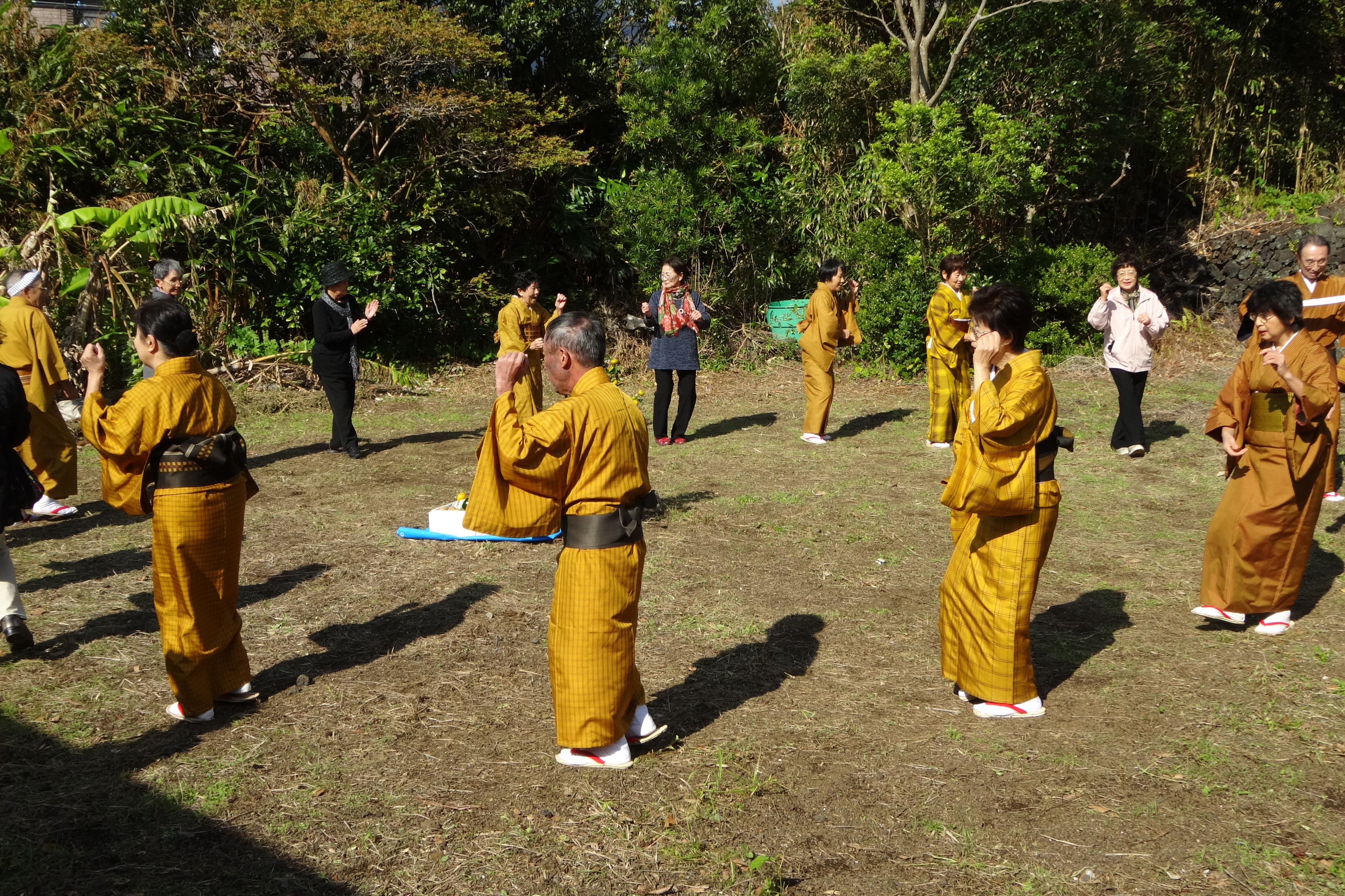 樫立踊りの写真