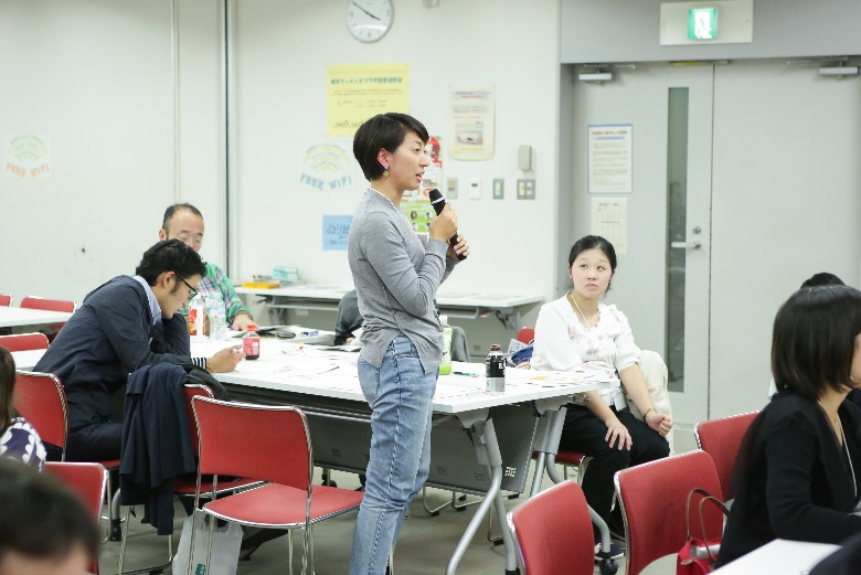 感想をシェア、各々代表の方に発表